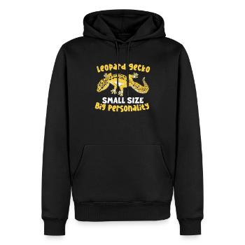 Lustiger Leopardgecko-besitzer, Reptilien-humor, - Männer Premium Bio Hoodie - Schwarz - Vorne - Nico (187cm)