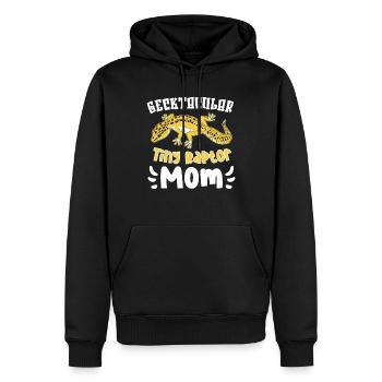 Lustiger Leopardgecko-besitzer, Reptilien-humor, - Männer Premium Bio Hoodie - Schwarz - Vorne - Nico (187cm)
