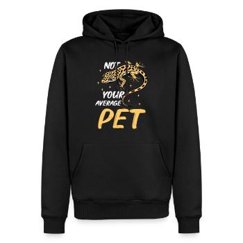 Lustiger Leopardgecko-besitzer, Reptilien-humor, - Männer Premium Bio Hoodie - Schwarz - Vorne - Nico (187cm)
