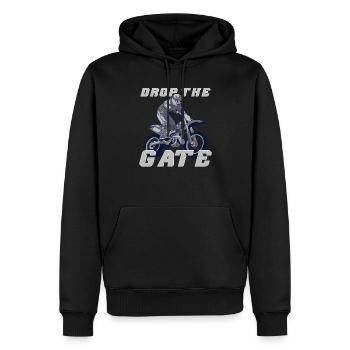 Dirt Bike Dirt Bike Riding Motocross Dirt Biking - Sweat à capuche Premium bio Homme - noir - Devant - Nico (187cm)
