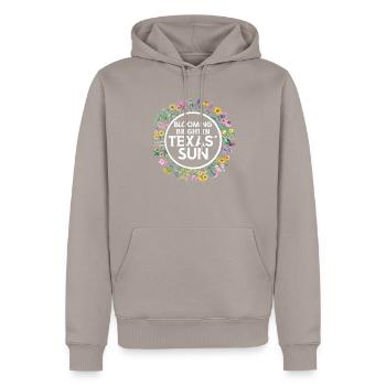 Texas Wildflowers Season Fields Flowers Texas - Men’s Premium Organic Hoodie - taupe - Front - Nico (187cm)