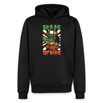 Horror Skateboarder Halloween Skateboard Cadeau - Sweat à capuche Premium bio Homme - noir - Devant - Nico (187cm)