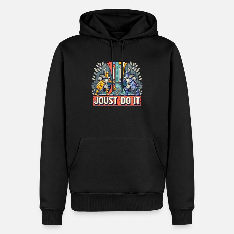 Ritterritter Mittelalterliche Renaissance-rüstung - Männer Premium Bio Hoodie - Schwarz