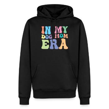 Dog Mom Retro Groovy In My Dog Mom Era - Sweat à capuche Premium bio Homme - noir - Devant - Nico (187cm)