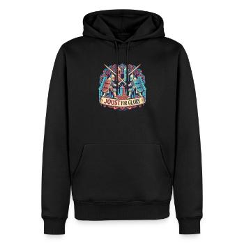 Ritterritter Mittelalterliche Renaissance-rüstung - Männer Premium Bio Hoodie - Schwarz - Vorne - Nico (187cm)