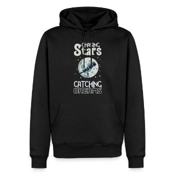 Astrophotographie Astronomy Space Camera - Sweat à capuche Premium bio Homme - noir - Devant - Nico (187cm)