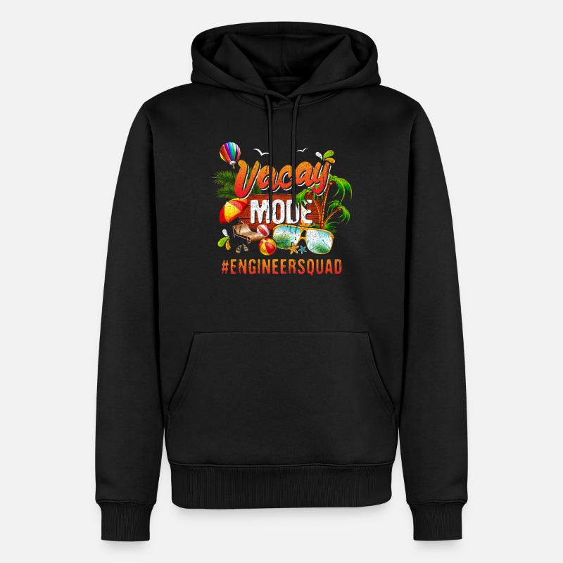 Groupe de vacances d’ingénieur #Engineersquad - Sweat à capuche Premium bio Homme - noir