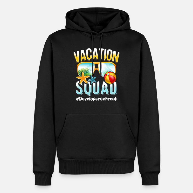 Developer Vacation Squad #Developeronbreak - Sweat à capuche Premium bio Homme - noir