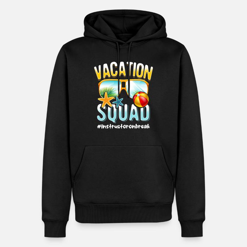 Instructeur Vacation Squad #Instructoronbreak - Sweat à capuche Premium bio Homme - noir