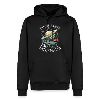 Saturnalia Miracle Ancient Rome and Julius Caesar - Men’s Premium Organic Hoodie - black - Front - Nico (187cm)