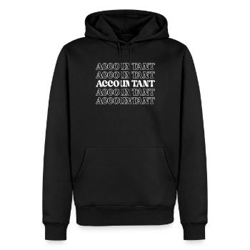 Buchhalter Buchhalter Finanzstatistik Daten - Männer Premium Bio Hoodie - Schwarz - Vorne - Nico (187cm)