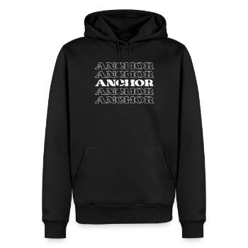 Ancre marin yachting plaisancier appréciation citations - Sweat à capuche Premium bio Homme - noir - Devant - Nico (187cm)