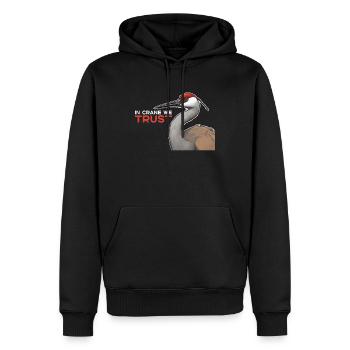 Sandhill Kranichliebhaber Vogelbeobachtung - Männer Premium Bio Hoodie - Schwarz - Vorne - Nico (187cm)