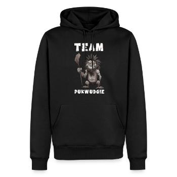 Pukwudgie Kryptide Folklore Mythen Kryptozoologe - Männer Premium Bio Hoodie - Schwarz - Vorne - Nico (187cm)