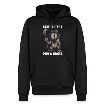 Pukwudgie Kryptide Folklore Mythen Kryptozoologe - Männer Premium Bio Hoodie - Schwarz - Vorne - Nico (187cm)