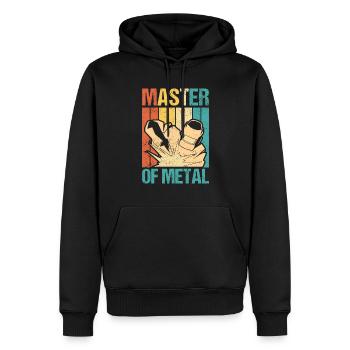 Master Of Metal Welding Welding - Men’s Premium Organic Hoodie - black - Front - Nico (187cm)