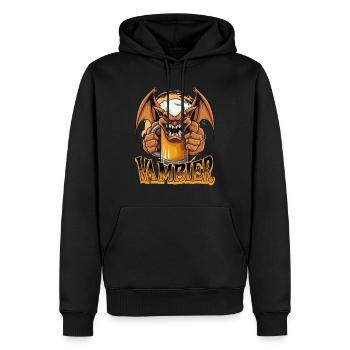 Vambier Vampire Bière Halloween Party Drôle Costume - Sweat à capuche Premium bio Homme - noir - Devant - Nico (187cm)