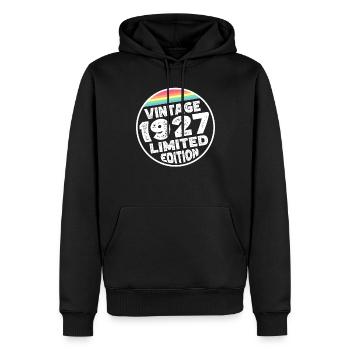 Limited Edition since 1927 Geburtstag Geschenk - Männer Premium Bio Hoodie - Schwarz - Vorne - Nico (187cm)