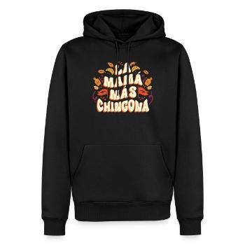 La Mama Mas Chingona Spanischer Muttertag Hispanisch - Männer Premium Bio Hoodie - Schwarz - Vorne - Nico (187cm)