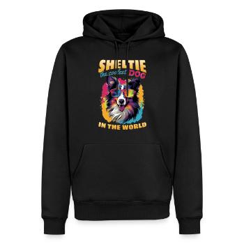 Shetland Sheepdog Dog - Sheltie the coolest dog - Männer Premium Bio Hoodie - Schwarz - Vorne - Nico (187cm)