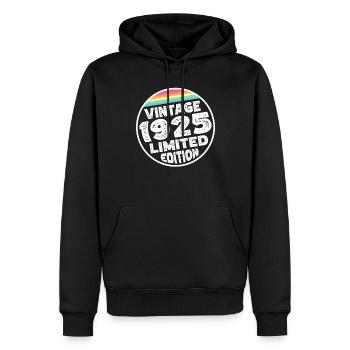 Limited Edition since 1925 Geburtstag Geschenk - Männer Premium Bio Hoodie - Schwarz - Vorne - Nico (187cm)