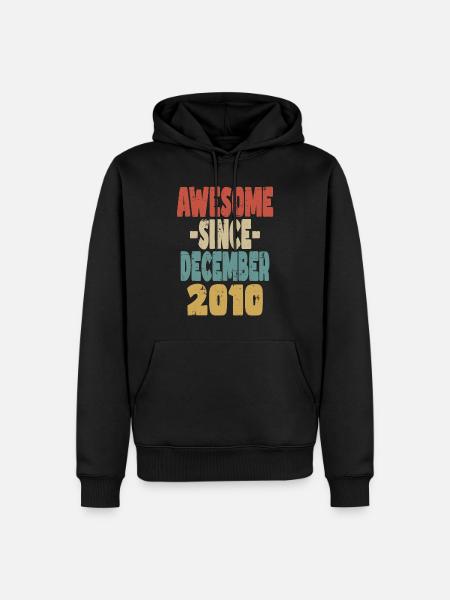 Awesome December 2010 - Men’s Premium Organic Hoodie - black