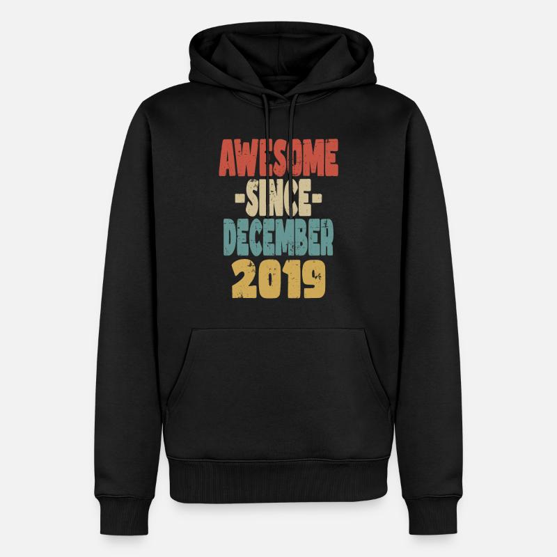 Fantastischer Dezember 2019 - Männer Premium Bio Hoodie - Schwarz