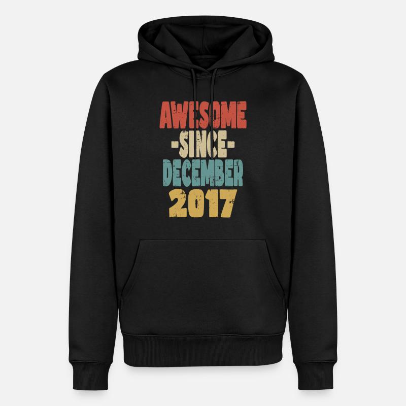 Fantastischer Dezember 2017 - Männer Premium Bio Hoodie - Schwarz