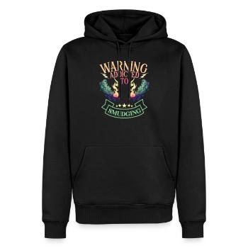 Smudge Sage Feder Spirituelle Hexerei Meditieren - Männer Premium Bio Hoodie - Schwarz - Vorne - Nico (187cm)