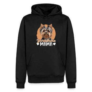 Yorkshire Terrier Mama - Männer Premium Bio Hoodie - Schwarz - Vorne - Nico (187cm)