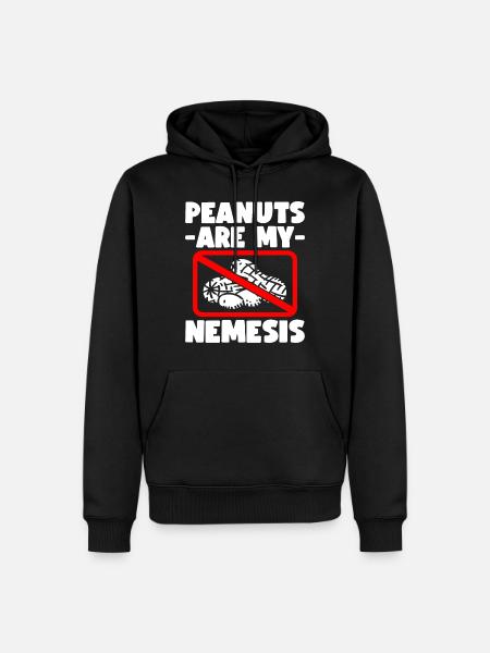 Peanut Allergy Nut Allergy - Men’s Premium Organic Hoodie - black
