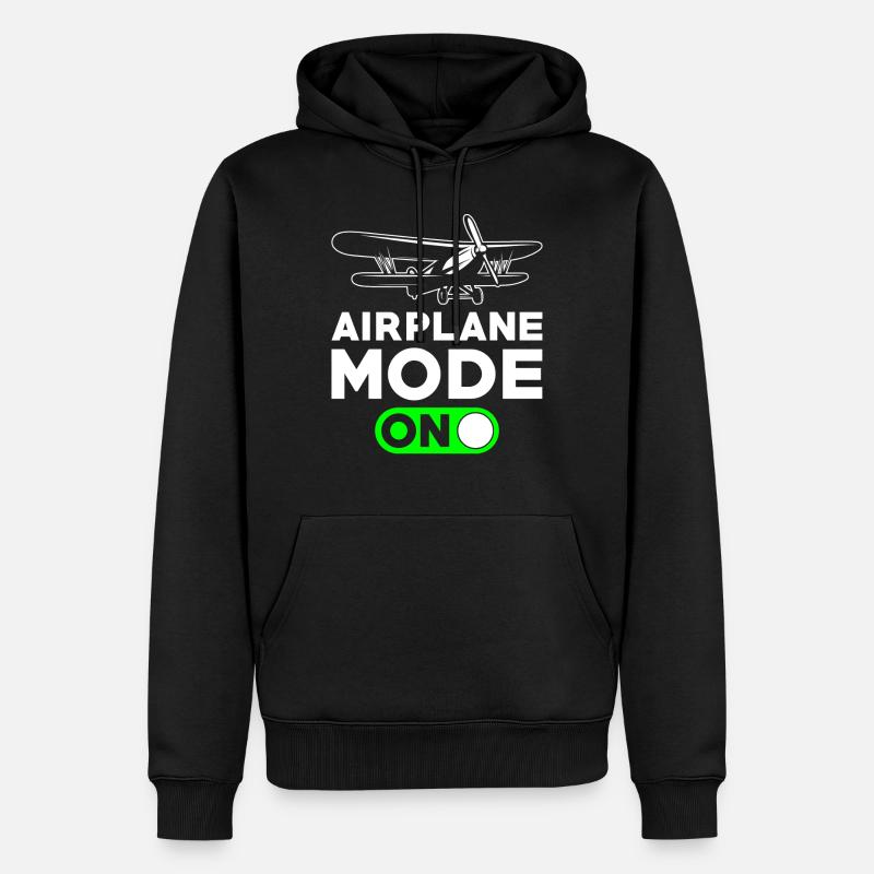RC modèle avion pilote cadeau - Sweat à capuche Premium bio Homme - noir
