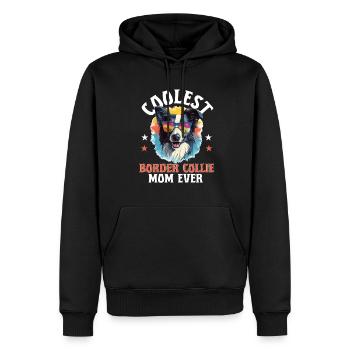 Border Collie Dog - La maman Border Collie la plus cool de tous les temps - Sweat à capuche Premium bio Homme - noir - Devant - Nico (187cm)