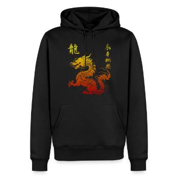 Chinese New Year Year Year of the Dragon 2024 Zodiac - Men’s Premium Organic Hoodie - black - Front - Nico (187cm)