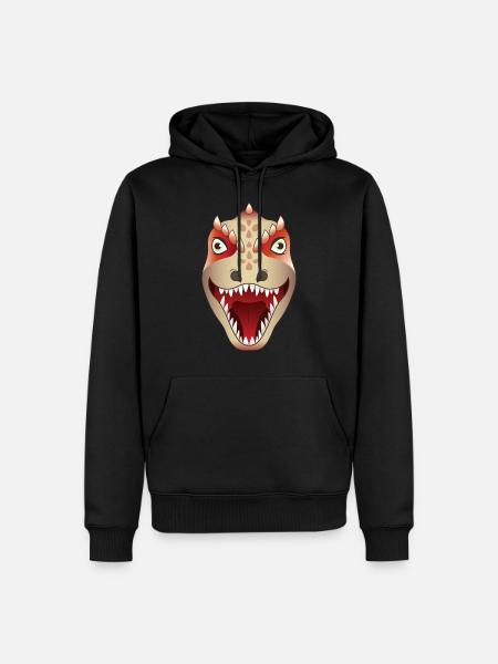 Dinosaur Allosaurus - Men’s Premium Organic Hoodie - black