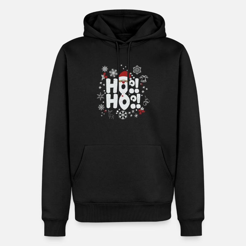 Ho! Ho! - Sweat à capuche Premium bio Homme - noir