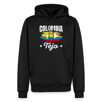 Colombia Tejo Mannschaft Sportart Kolumbianer - Männer Premium Bio Hoodie - Schwarz - Vorne - Nico (187cm)