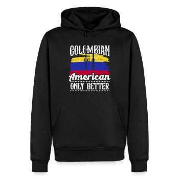 Colombian Südamerika Herkunftsland Lateinamerika - Männer Premium Bio Hoodie - Schwarz - Vorne - Nico (187cm)