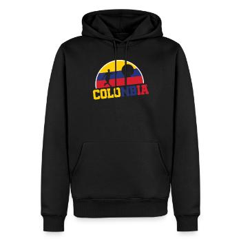 Colombie Tagus Player Tagus Championship - Sweat à capuche Premium bio Homme - noir - Devant - Nico (187cm)