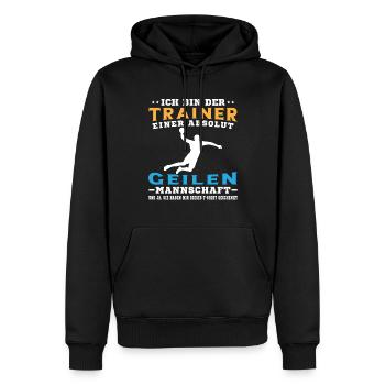 Mannschaft Handballspieler Beachhandball Ballsport - Männer Premium Bio Hoodie - Schwarz - Vorne - Nico (187cm)