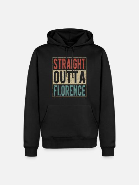 Straight outta Florence - Men’s Premium Organic Hoodie - black