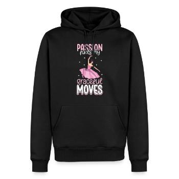 Ballett Ballerina Tanz Tänzerin Tanz Ballett - Männer Premium Bio Hoodie - Schwarz - Vorne - Nico (187cm)