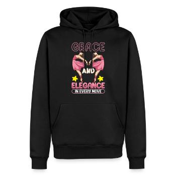 Ballet Ballerine Danse Danseuse Danse Ballet - Sweat à capuche Premium bio Homme - noir - Devant - Nico (187cm)