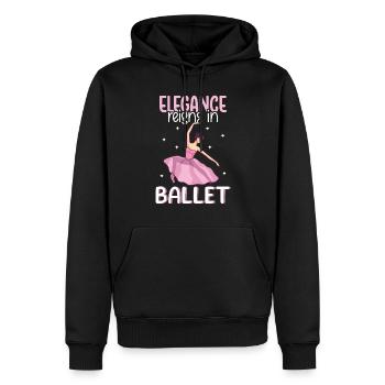 Ballett Ballerina Tanz Tänzerin Tanz Ballett - Männer Premium Bio Hoodie - Schwarz - Vorne - Nico (187cm)