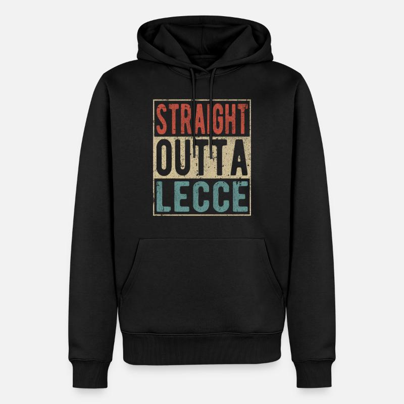 Direkt aus Lecce - Männer Premium Bio Hoodie - Schwarz