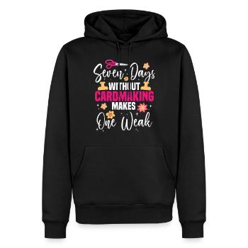 Cardmaker Scrapbooking Card Making Kits For - Men’s Premium Organic Hoodie - black - Front - Nico (187cm)