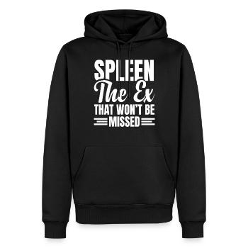 Spleen Surgery Surviving Spleen Removal - Men’s Premium Organic Hoodie - black - Front - Nico (187cm)