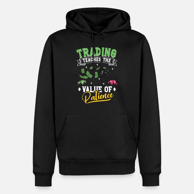 Börsenhändler, Forex-händler, Anlegerhandel - Männer Premium Bio Hoodie - Schwarz