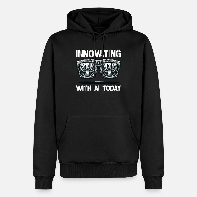 Artificial intelligence, machine learning, data - Men’s Premium Organic Hoodie - black