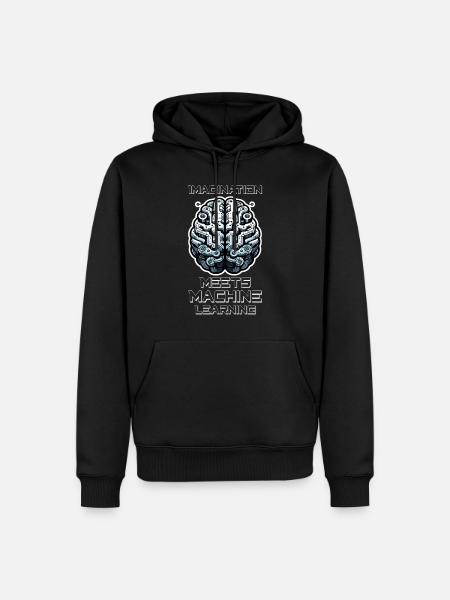 Artificial intelligence, machine learning, data - Men’s Premium Organic Hoodie - black